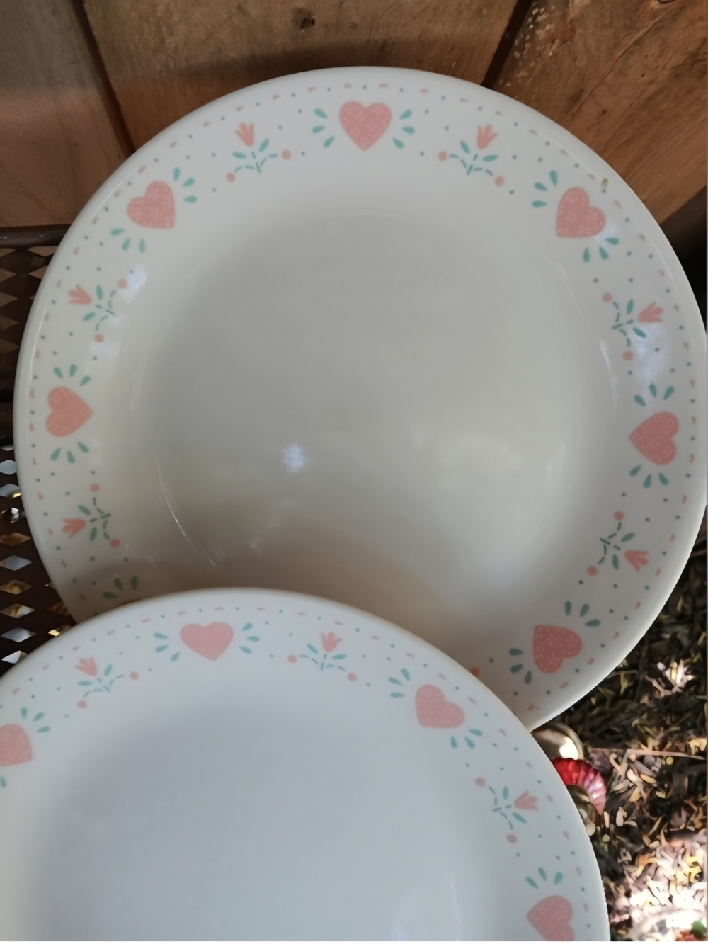 2 Corelle "Forever Yours 8.5" Plates